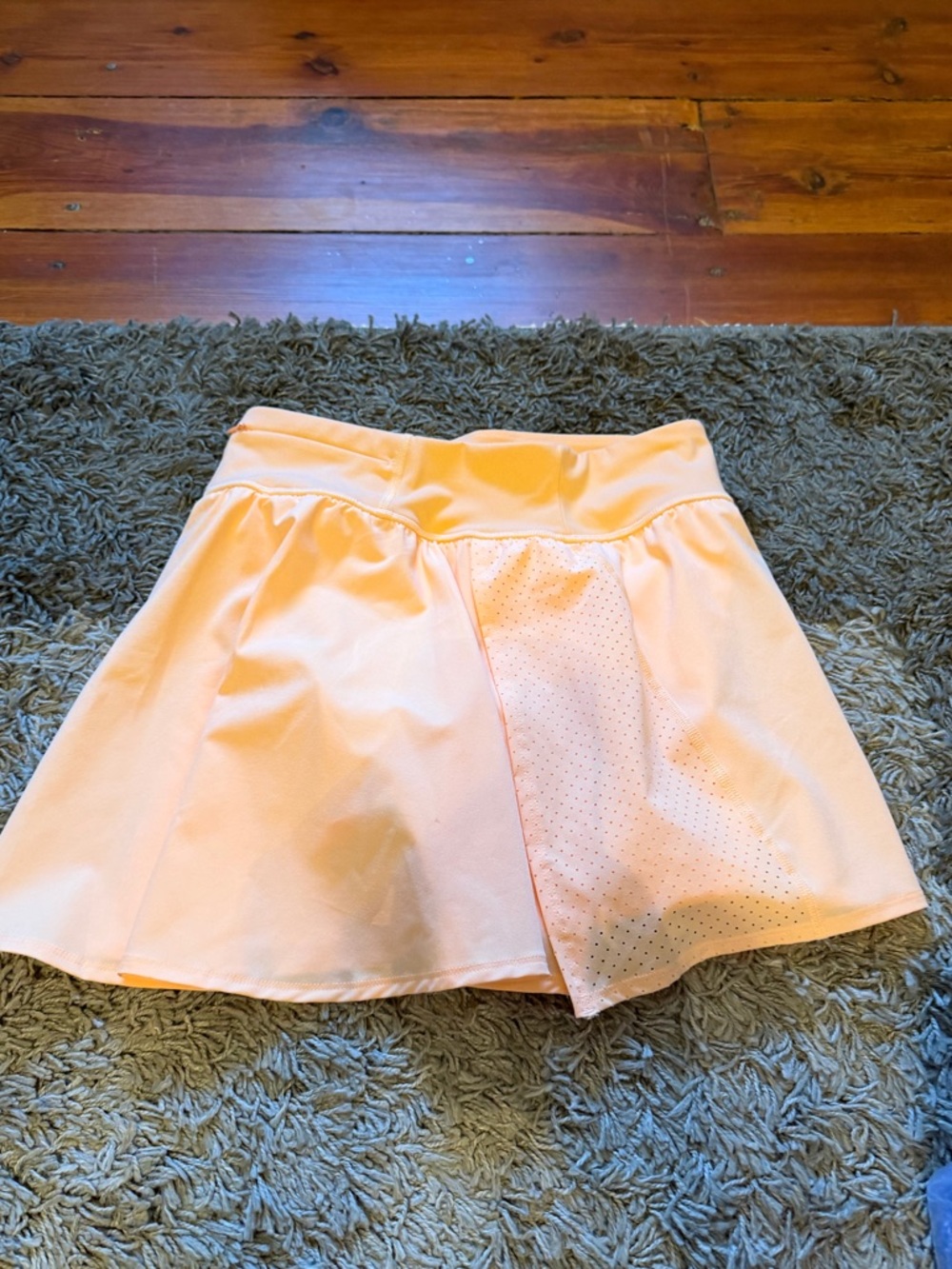 Women’s Peach Tennis Skirt with Perforated Panel Spanx nwot